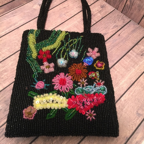 The Limited Handbags - Vintage The Limited purse multi color handmade